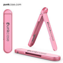 Load image into Gallery viewer, PUNKCASE FlickStick Universal Cell Phone Kickstand for all Mobile Phones &amp; Cases with Flat Backs, One Finger Operation (Pink) (Color in image: White)
