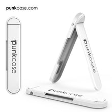 Load image into Gallery viewer, PUNKCASE FlickStick Universal Cell Phone Kickstand for all Mobile Phones &amp; Cases with Flat Backs, One Finger Operation (White) (Color in image: Gold)
