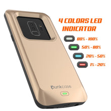 Charger l&#39;image dans la galerie, Galaxy S9 PLUS Battery Case, PunkJuice 5000mAH Fast Charging Power Bank W/ Screen Protector | Integrated USB Port | IntelSwitch | Slim, Secure and Reliable | Suitable for Samsung Galaxy S9+ [Gold] 
