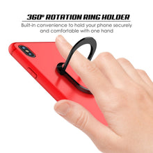 Load image into Gallery viewer, iPhone X Case, Punkcase Magnetix Protective TPU Cover W/ Kickstand, Tempered Glass Screen Protector [Red] 
