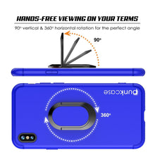 Load image into Gallery viewer, iPhone X Case, Punkcase Magnetix Protective TPU Cover W/ Kickstand, Tempered Glass Screen Protector [Blue] 
