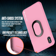 Load image into Gallery viewer, iPhone X Case, Punkcase Magnetix Protective TPU Cover W/ Kickstand, Tempered Glass Screen Protector [Pink] 
