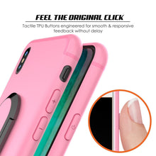 Load image into Gallery viewer, iPhone X Case, Punkcase Magnetix Protective TPU Cover W/ Kickstand, Tempered Glass Screen Protector [Pink] 

