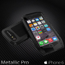 Load image into Gallery viewer, iPhone 6s/6 Case, Punkcase Metallic PRO Black Series Cover W/ Attached Screen Protector | Touch-ID (Color in image: Neon)
