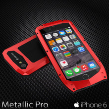 Charger l'image dans la galerie, iPhone 6s/6 Case, Punkcase Metallic PRO Red Series Cover W/ Attached Screen Protector | Touch-ID (Color in image: Neon)
