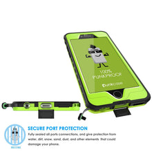 Load image into Gallery viewer, iPhone 6S+/6+ Plus Waterproof Case, PUNKcase StudStar Light Green w/ Attached Screen Protector (Color in image: white)
