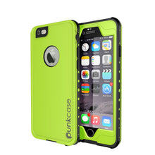 Load image into Gallery viewer, iPhone 6S+/6+ Plus Waterproof Case, PUNKcase StudStar Light Green w/ Attached Screen Protector (Color in image: black)
