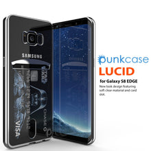 Load image into Gallery viewer, LUCID for Galaxy S8 EDGE New look design featuring soft clear material and card slot. 
