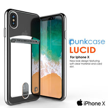 Charger l&#39;image dans la galerie, iPhone X Case, PUNKcase [LUCID Series] Slim Fit Protective Dual Layer Armor Cover W/ Scratch Resistant PUNKSHIELD Screen Protector [SILVER] 
