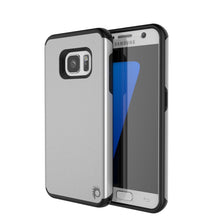 Load image into Gallery viewer, Galaxy s7 Case PunkCase Galactic Silver Slim Protective Armor Soft Cover Case w/ Tempered Glass (Color in image: silver)
