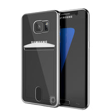 Charger l&#39;image dans la galerie, Galaxy S7 Case, PUNKCASE® LUCID Silver Series | Card Slot | SHIELD Screen Protector | Ultra fit (Color in image: Silver)
