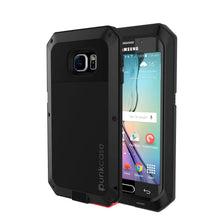 Charger l'image dans la galerie, Galaxy S6 EDGE+ Plus Case, PUNKcase Metallic Black Shockproof  Slim Metal Armor Case (Color in image: black)
