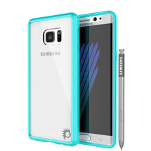 Load image into Gallery viewer, Note 7 Case Punkcase® LUCID 2.0 Teal Series w/ PUNK SHIELD Screen Protector | Ultra Fit (Color in image: teal)
