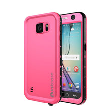 Load image into Gallery viewer, Galaxy S6 Waterproof Case PunkCase StudStar Pink Thin 6.6ft Underwater IP68 Shock/Dirt/Snow Proof (Color in image: pink)
