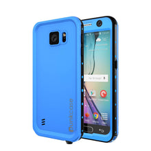 Load image into Gallery viewer, Galaxy S6 Waterproof Case PunkCase StudStar Light Blue Thin 6.6ft Underwater IP68 Shock/Dirt Proof (Color in image: light blue)
