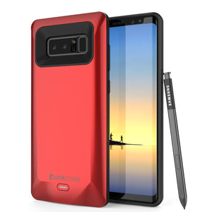 Galaxy Note 8 Battery Case, Punkcase 5000mAH Charger Case W/ Screen Protector | Integrated USB Port | IntelSwitch [Black] 