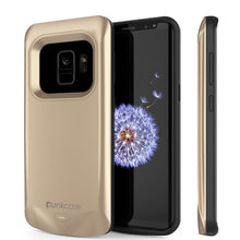 Charger l&#39;image dans la galerie, Galaxy S9 Battery Case, PunkJuice 5000mAH Fast Charging Power Bank W/ Screen Protector | Integrated USB Port | IntelSwitch | Slim, Secure and Reliable | Suitable for Samsung Galaxy S9 [Gold] (Color in image: Gold)
