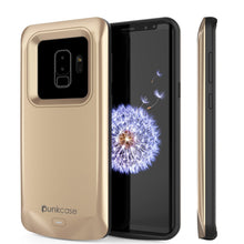 Charger l&#39;image dans la galerie, Galaxy S9 PLUS Battery Case, PunkJuice 5000mAH Fast Charging Power Bank W/ Screen Protector | Integrated USB Port | IntelSwitch | Slim, Secure and Reliable | Suitable for Samsung Galaxy S9+ [Gold] (Color in image: Gold)
