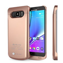 Load image into Gallery viewer, Galaxy Note 5 Battery Case, Punkcase 5000mAH Charger Case W/ Screen Protector | IntelSwitch [Rose Gold] (Color in image: Rose Gold)
