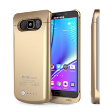 Load image into Gallery viewer, Galaxy Note 5 Battery Case, Punkcase 5000mAH Charger Case W/ Screen Protector | IntelSwitch [Gold] (Color in image: Gold)
