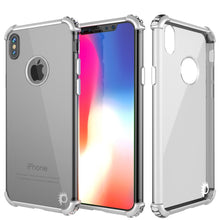 Load image into Gallery viewer, iPhone X Case, Punkcase [BLAZE SERIES] Protective Cover W/ PunkShield Screen Protector [Shockproof] [Slim Fit] for Apple iPhone 10 [Silver] (Color in image: Silver)
