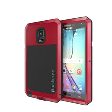 Charger l'image dans la galerie, Note 4 Case, Punkcase® METALLIC Series RED w/ TEMPERED GLASS | Aluminum Frame (Color in image: Red)
