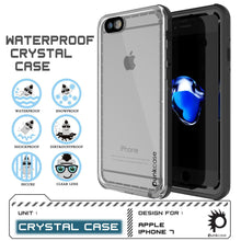 Charger l&#39;image dans la galerie, Apple iPhone 8 Waterproof Case, PUNKcase CRYSTAL Black W/ Attached Screen Protector  | Warranty (Color in image: White)
