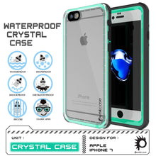 Charger l&#39;image dans la galerie, WATERPROof CRYSTAL CASE ww ss Zs WATERPROOF SNOWPROOF (4 S he bn SHOCKPROOF DIRT&amp;DUSTPROOF Wao YY CLEAR LENS UNIT  (Color in image: Teal)
