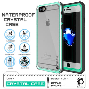 WATERPROof CRYSTAL CASE ww ss Zs WATERPROOF SNOWPROOF (4 S he bn SHOCKPROOF DIRT&DUSTPROOF Wao YY CLEAR LENS UNIT  (Color in image: Teal)