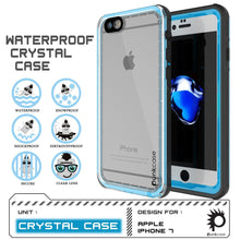 Charger l&#39;image dans la galerie, Apple iPhone 8 Waterproof Case, PUNKcase CRYSTAL Light Blue  W/ Attached Screen Protector  | Warranty (Color in image: Black)
