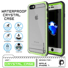 Charger l&#39;image dans la galerie, WATERPROOF ! CRYSTAL CASE 1 ie. ll SNOWERGGE 2 il s (4% . aa SECURE CLEAR LENS hh hh hh he he A UNIT CRYSTAL CASE Y L APPLE IPHONE 1 Punkcase (Color in image: Light Green)

