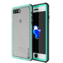 Charger l&#39;image dans la galerie, iPhone 7+ Plus Waterproof Case, PUNKcase CRYSTAL Teal W/ Attached Screen Protector  | Warranty (Color in image: teal)
