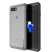 Charger l&#39;image dans la galerie, iPhone 7+ Plus Waterproof Case, PUNKcase CRYSTAL Black W/ Attached Screen Protector  | Warranty (Color in image: black)
