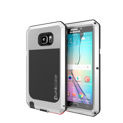 S7 Case, Punkcase® METALLIC Series SILVER for Samsung Galaxy S7 W/ TEMPERED GLASS | Aluminum Frame (Color in image: Silver)