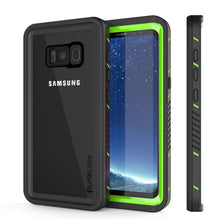 Load image into Gallery viewer, Galaxy S8 Waterproof Case, Punkcase [Extreme Series] [Slim Fit] [IP68 Certified] [Shockproof] [Snowproof] [Dirproof] Armor Cover W/ Built In Screen Protector for Samsung Galaxy S8 [Green] (Color in image: Green)
