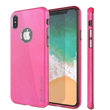 Load image into Gallery viewer, iPhone X Case, Punkcase Galactic 2.0 Series Ultra Slim w/ Tempered Glass Screen Protector | [Pink] (Color in image: pink)
