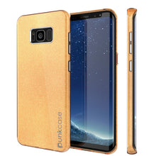 Load image into Gallery viewer, Galaxy S8 Case, Punkcase Galactic 2.0 Series Ultra Slim Protective Armor TPU Cover w/ PunkShield Screen Protector | Lifetime Exchange Warranty | Designed for Samsung Galaxy S8 [Gold] (Color in image: gold)
