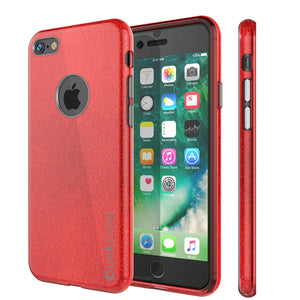 iPhone SE (4.7") Case, Punkcase Galactic 2.0 Series Ultra Slim Protective Armor TPU Cover [Red] (Color in image: red)