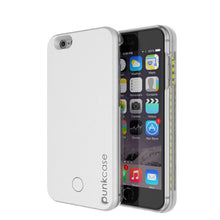 Load image into Gallery viewer, iPhone 6/6S Punkcase LED Light Case Light Illuminated Case, WHITE W/  Battery Power Bank (Color in image: white)
