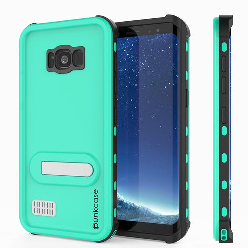 Protector [PURPLE]Galaxy S8 Waterproof Case, Punkcase [KickStud Series] [Slim Fit] [IP68 Certified] [Shockproof] [Snowproof] Armor Cover [Teal] (Color in image: Teal)