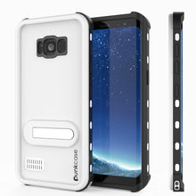 Charger l&#39;image dans la galerie, Galaxy S8 Plus Waterproof Case, Punkcase KickStud White Series [Slim Fit] [IP68 Certified] [Shockproof] [Snowproof] Armor Cover. (Color in image: White)
