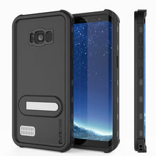 Charger l&#39;image dans la galerie, Galaxy S8 Plus Waterproof Case, Punkcase KickStud Black Series [Slim Fit] [IP68 Certified] [Shockproof] [Snowproof] Armor Cover. (Color in image: Black)
