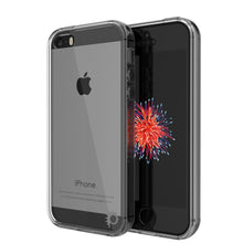 Load image into Gallery viewer, iPhone SE/5S/5 Case Punkcase® LUCID 2.0 Crystal Black Series w/ PUNK SHIELD Screen Protector | Ultra Fit (Color in image: crystal black)
