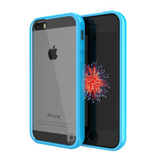 Load image into Gallery viewer, iPhone SE/5S/5 Case Punkcase® LUCID 2.0 Light Blue Series w/ PUNK SHIELD Screen Protector | Ultra Fit (Color in image: light blue)
