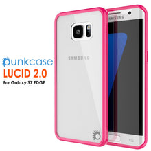 Load image into Gallery viewer, S7 Edge Case Punkcase® LUCID 2.0 Pink Series w/ PUNK SHIELD Screen Protector | Ultra Fit (Color in image: clear)
