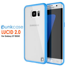 Load image into Gallery viewer, S7 Edge Case Punkcase® LUCID 2.0 Light Blue Series w/ PUNK SHIELD Screen Protector | Ultra Fit (Color in image: teal)
