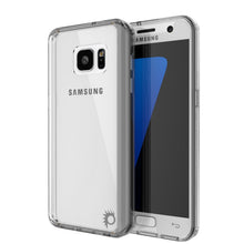 Load image into Gallery viewer, S7 Case Punkcase® LUCID 2.0 Crystal Black Series w/ PUNK SHIELD Glass Screen Protector | Ultra Fit (Color in image: crystal black)
