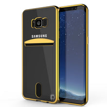 Load image into Gallery viewer, Galaxy S8 Plus Case, PUNKCASE® LUCID Gold Series | Card Slot | SHIELD Screen Protector | Ultra fit (Color in image: Gold)
