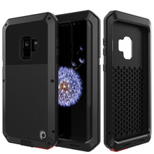 Charger l&#39;image dans la galerie, Galaxy S9 Metal Case, Heavy Duty Military Grade Rugged Armor Cover [shock proof] Hybrid Full Body Hard Aluminum &amp; TPU Design [non slip] W/ Prime Drop Protection for Samsung Galaxy S9 [Black] (Color in image: Black)
