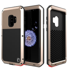 Charger l&#39;image dans la galerie, Galaxy S9 Plus Metal Case, Heavy Duty Military Grade Rugged Armor Cover [shock proof] Hybrid Full Body Hard Aluminum &amp; TPU Design [non slip] W/ Prime Drop Protection for Samsung Galaxy S9 Plus [Gold] (Color in image: Gold)
